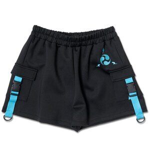 NEW ACDC RAG - Uzurai Cyberpunk Tech Black Blue Shorts
